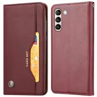 Mtp Products Card Set Series Samsung Galaxy S23 5G Lommebok-deksel - Vinrød
