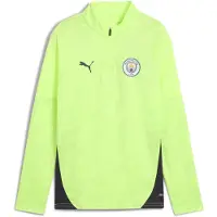 Puma Manchester City Training Quarter-Zip Top Youth, Clothing, Fizzy Apple/Blue Violet, 7-8Y