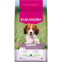 Eukanuba Premium Nutrition Puppy Small & Medium Breed Lam & Ris - Sparepakke: 2 x 3 kg