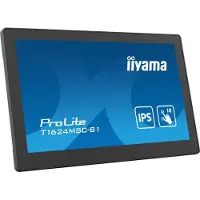Iiyama ProLite T1624MSC-B1 - LED-skjerm - 15.6 - berøringsskjerm - 1920 x 1080 Full HD (1080p) - IPS - 450 cd/m² - 800:1 - 25 ms - HDMI - høyttalere - svart, matt