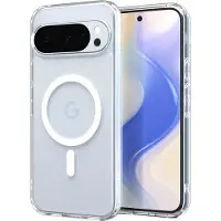 Spigen Ultra Hybrid Mag MagSafe-etui for Google Pixel 10 / 10 Pro - klart og hvitt