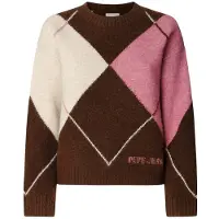 Pepe Jeans for woman. PL7000037 Cecily jumper brown (L), Casual, Acrylic