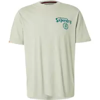 Superdry for man. M1012248A Tokyo Narrative Loose T-shirt grey greenish grey (S), Casual, Cotton, Short sleeve