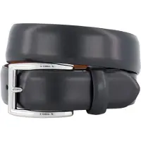 Ralph Lauren for man. 405913730002 Black leather dress belt (36), Casual, Classic