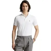 Ralph Lauren for man. 710685514001 Slim Fit soft touch polo shirt white (M), Casual, Cotton, Short sleeve