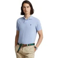 Ralph Lauren for man. 710548797013 Slim fit pique polo shirt light blue (S), Casual, Cotton, Short sleeve