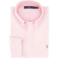 Ralph Lauren for man. 710792041003 Custom Fit oxford shirt pink (L), Casual, Party, Cotton, Classic, Long sleeve