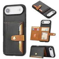 Mtp Products iPhone Air Retro Style Deksel med Lommebok - Svart