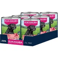Eukanuba Senior Rik på storfekjøtt med gresskar - Sparepakke: 12 x 400 g