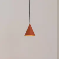 Euluna Hengelampe ZENITH, terrakotta, Ø 11 cm, metall, GU10