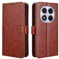 Mtp Products Xiaomi Redmi Note 14 Pro 5G/14 Pro+ 5G/Poco X7 Lommebok-deksel med Magnetisk Lukning - brun