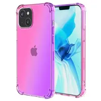 Mtp Products Gradient Støtsikkert iPhone 14 TPU-deksel - Rosa / Lilla