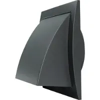 Europlast Utvendig ventilasjonsgrill ND10FVA, antrasitt