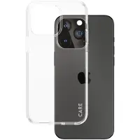 CARE by PanzerGlass Flagship Case Transparent Urban Combat w. Clear Frame iPhone 15 Pro Max