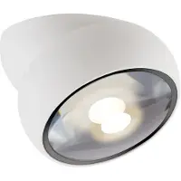 Pure LED-downlight Move, hvit, Ø 12 cm, metall/glass