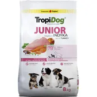 Tropidog Premium Junior Small & Medium kalkun og ris - 2 x 8 kg