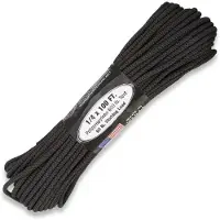 Atwood Utility Rope 600 1/4 (6,4mm), Black 30,5m