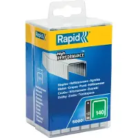 Rapid 40303090, Pakke med stifter, 1 cm, 5000 stifter, Festing, Metallisk, Teppe