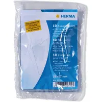 Herma ID-kortholdere pakke med 10 for kredittkort - sjekkkort - 58 x 87 mm (1325)