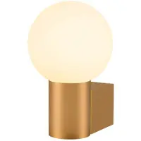 SLV Varyt vegglampe til bad, messingfarget, aluminium