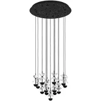Stars of Light EGLO hengelampe Pianopoli svart 50x113 cm