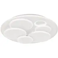 Fischer & Honsel Leuchten LED-taklampe Dots, hvit, Ø 50 cm, metall/akryl, CCT