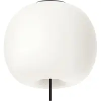 Kdln taklampe Kushi XL, svart/hvit, Ø 43 cm, glass