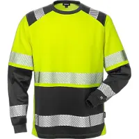 Fristads Langermet T-skjorte 7457 THV klasse 2 Varselgul/svart XL