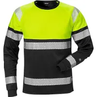 Fristads Langermet T-skjorte 7519 THV klasse 1 Varselgul/svart S
