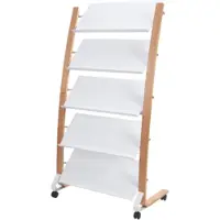 Alba DD5GMW BC, Bøketre, Akrylonitril-butadien-styren (ABS), Tre, Hvit, 5 hyller, Rektangel, 860 mm, 520 mm