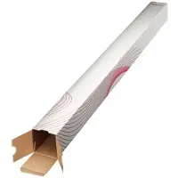 Esselte Folding Tubes Square 75 x 75 mm, lengde: 1100 mm, laget av bølgepapp, stables, for utsendelse og arkivering - 10 stk (20958)