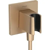 Hansgrohe Slangeudtag FixFit E m/holder, b.bronze