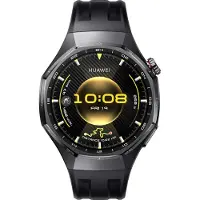 Huawei Watch GT 6 Pro - 46 mm - titanium alloy - smartklokke med stropp - fluorelastomer - svart - håndleddstørrelse: 140-210 mm - display 1.47 - Bluetooth 6.0 BR/EDR + BLE, NFC - 54.7 g - svart