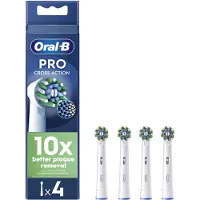 Oral-B Pro Cross Action Utskifting Av Elektrisk Tannbørste 4 Enheter
