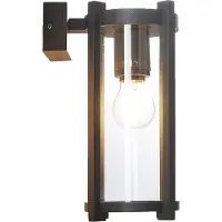 LUCANDE utendørs vegglampe Brienne, 30 cm, antrasitt, metall