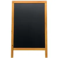 Securit Gadeskilt Deluxe 55x85 cm teak farvet