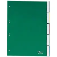 Durable 6220-05, Blank faneindeks, Grønn, Portrett, A4, 2, 4, 6, 230 mm