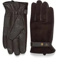 Barbour for man. MGL0137 Brown Nelson leather gloves (L), Casual