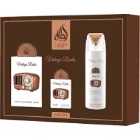 Lattafa Pride Vintage Radio EDP 100 ml + EDP 20 ml + Bodyspray 200 ml (unisex)