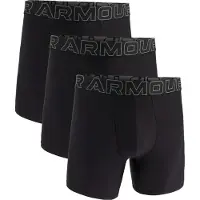 Under Armour Perf Tech 6in 3-pakk Svart