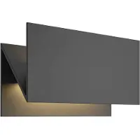 LUCANDE utendørs LED-vegglampe Meja, svart, metall, IP54