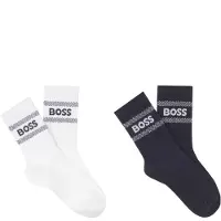 BOSS Sokker - 2-pack - Navy/Hvit - - 31 - Sokker