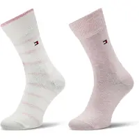Tommy Hilfiger Sokker - 2-pack - Breton - Rosa - - 39/42 - Sokker