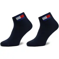 Tommy Hilfiger Sokker - 2-pack - Kvartal - Dark Navy - - 39/42 - Sokker