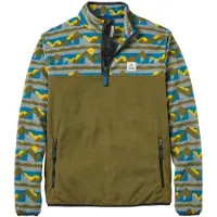 Passenger Set Off Recycled Polar 1/4 Zip Half-Zip Fleecegenser grønn