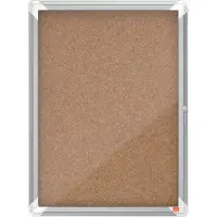 Nobo - Innbygd oppslagstavle - veggmonterbar - 4 x A4 - kork - ikke-magnetisk - kork