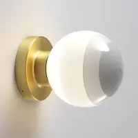 Marset LED-vegglampe Dipping Light A2, hvit/gull