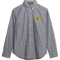 Superdry Slim Crest Poplin Skjorte Med Lange Ermer