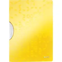 Leitz WOW ColorClip - Klipsfil - for A4 (210 x 297 mm) - kapasitet: 30 ark - gul