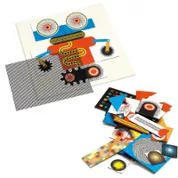 Djeco Magnetspill - Kinoptik - 60 Deler - Roboter - - OneSize - Magnetisk leketøy